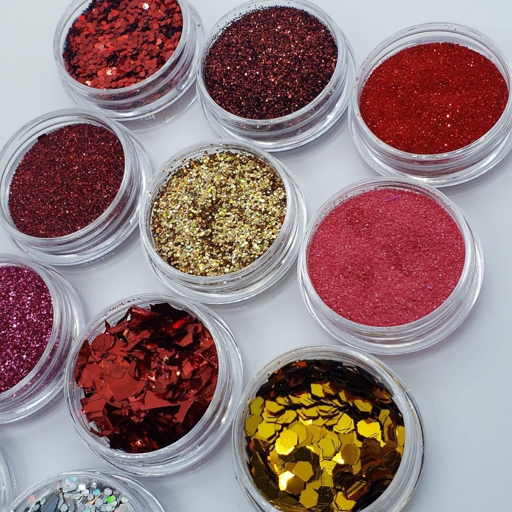 The Red Edition Nail Glitter Pods